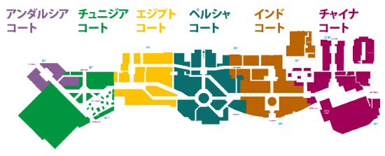 イブン・バトゥータ・モール(ibn buttuta mall)のプラン図の画像